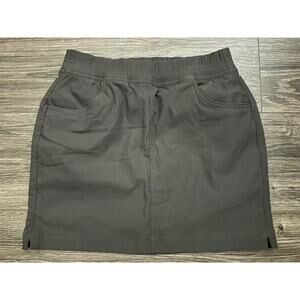prAna Halle E-Waist Women's Skort Dark Iron size 2